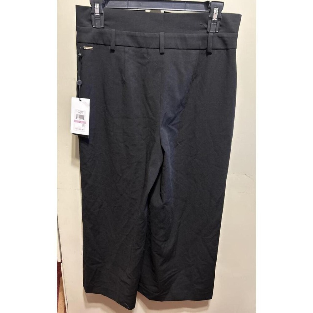 calvin clein black wide leg dress pants capri